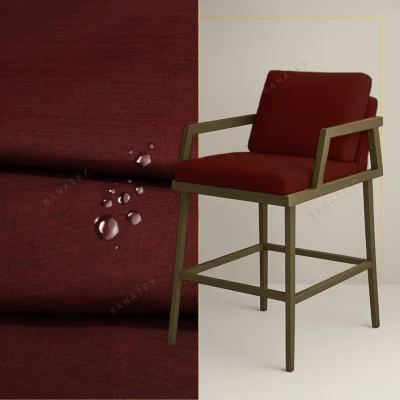 پارچه‌ مبلی نانوتکس زرشکی - خرید پارچه‌ مبلی نانوتکس زرشکی