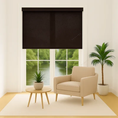 پرده شید سان اسکرین یا شید خورشیدی - خرید پرده شید سان اسکرین قهوه ای