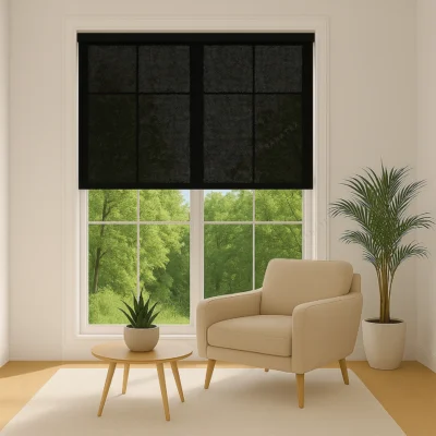 پرده شید سان اسکرین یا شید خورشیدی - خرید پرده شید سان اسکرین مشکی