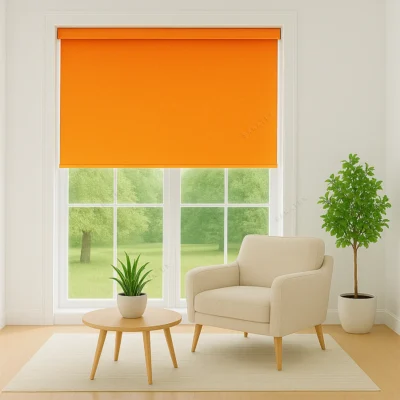 پرده شید رول بلک‌ اوت نارنجی - خرید پرده شید رول بلک‌ اوت نارنجی