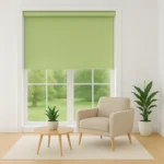 پرده شید رول بلک‌اوت سبز - خرید پرده شید‌ رول بلک اوت سبز