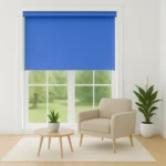 پرده شید رول بلک‌ اوت آبی - خرید شید‌ رول بلک اوت آبی