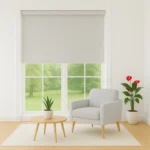 پرده شید رول بلک‌اوت طوسی - خرید پرده شید رول بلک‌اوت طوسی