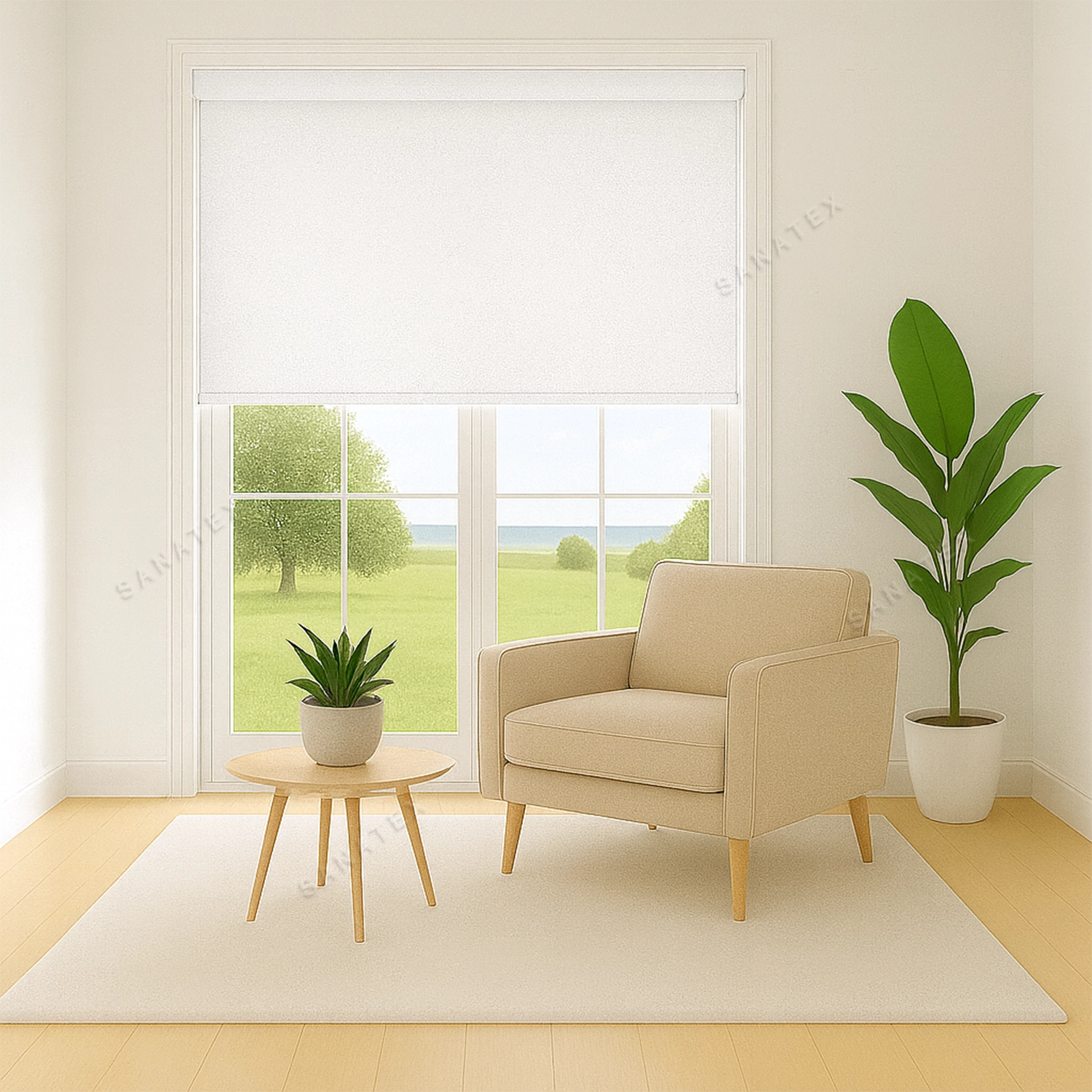 پرده شید‌ رول شاین سفید - خرید پرده شید‌رول شاین سفید - قیمت خرید پرده شید‌ رول شاین سفید - پرده شید‌ شاین سفید