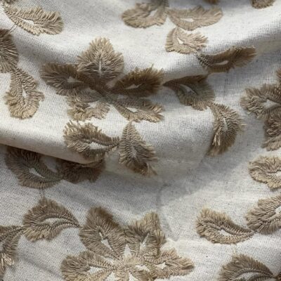 پارچه کتان لینن گلدوزی -خرید کتان لینن گلدوزی - خرید پارچه لباسی لینن گلدوزی