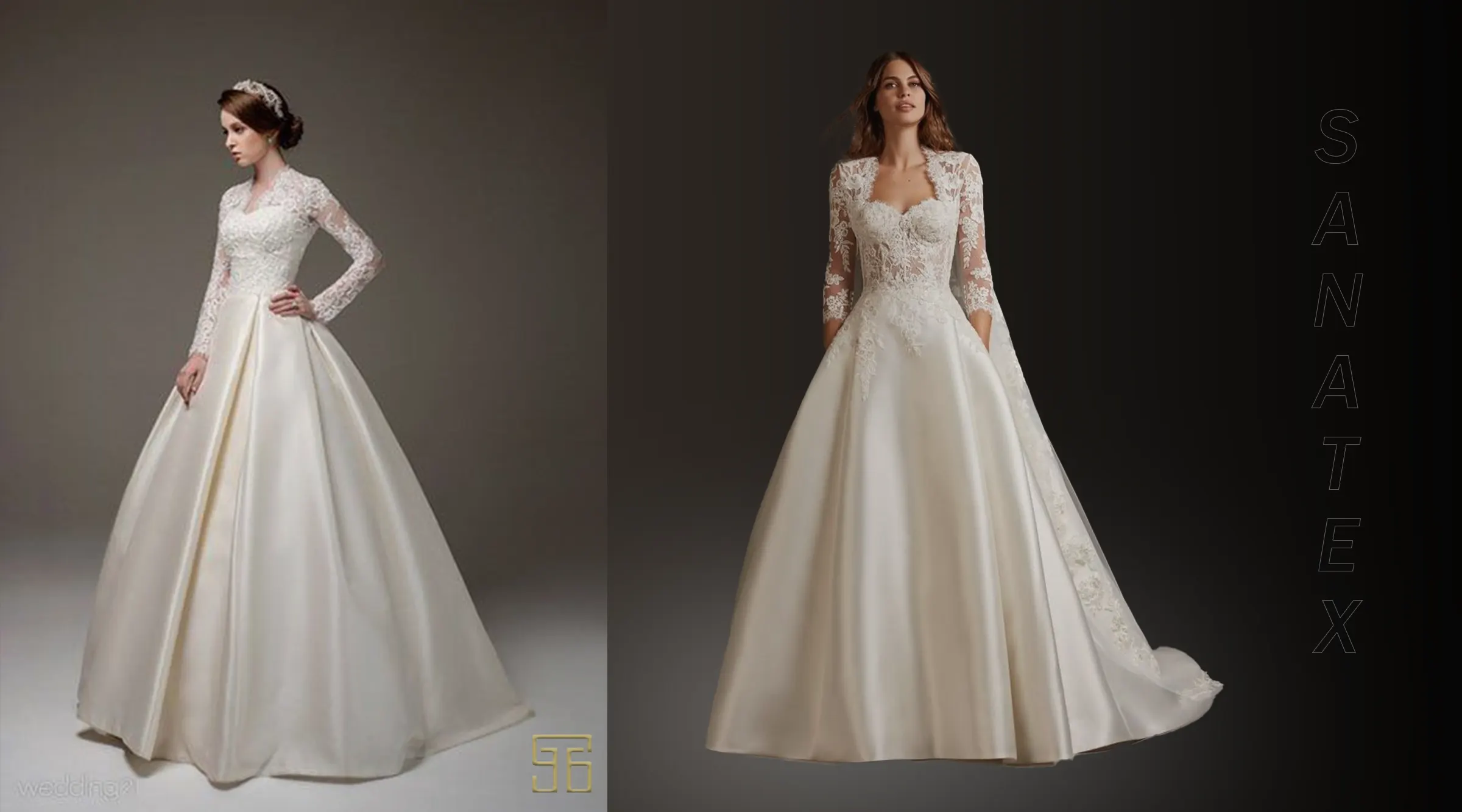 پارچه شاین کار شده برای لباس عروس و مجلسی - پارچه شاین کار شده مجلسی