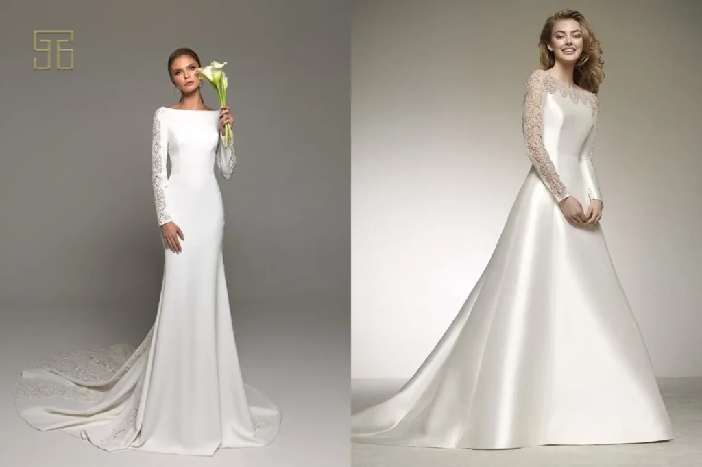 پارچه شاین کار شده برای لباس عروس و مجلسی - پارچه شاین کار شده مجلسی