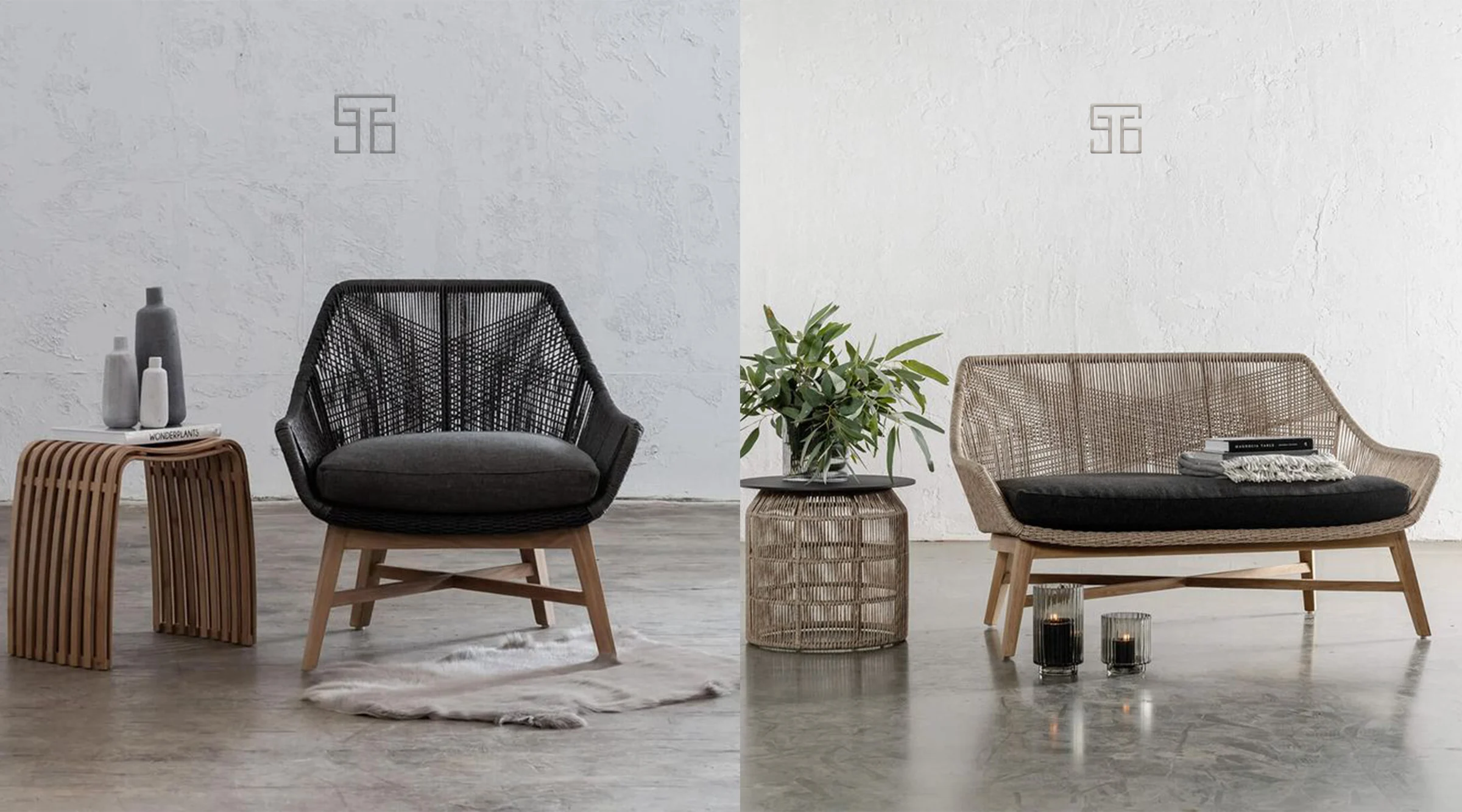 راهنمای کامل ترکیب رنگ پارچه مبل باغ با طبیعت