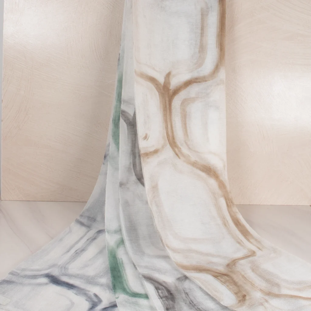 پارچه پرده‌ای ترک مدل نئو (Neo) با طرح سنگی- خرید با قیمت مناسب از سناتکس