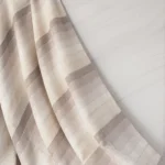 پارچه پرده حریر راه‌راه ترک/ خریداز سناتکس