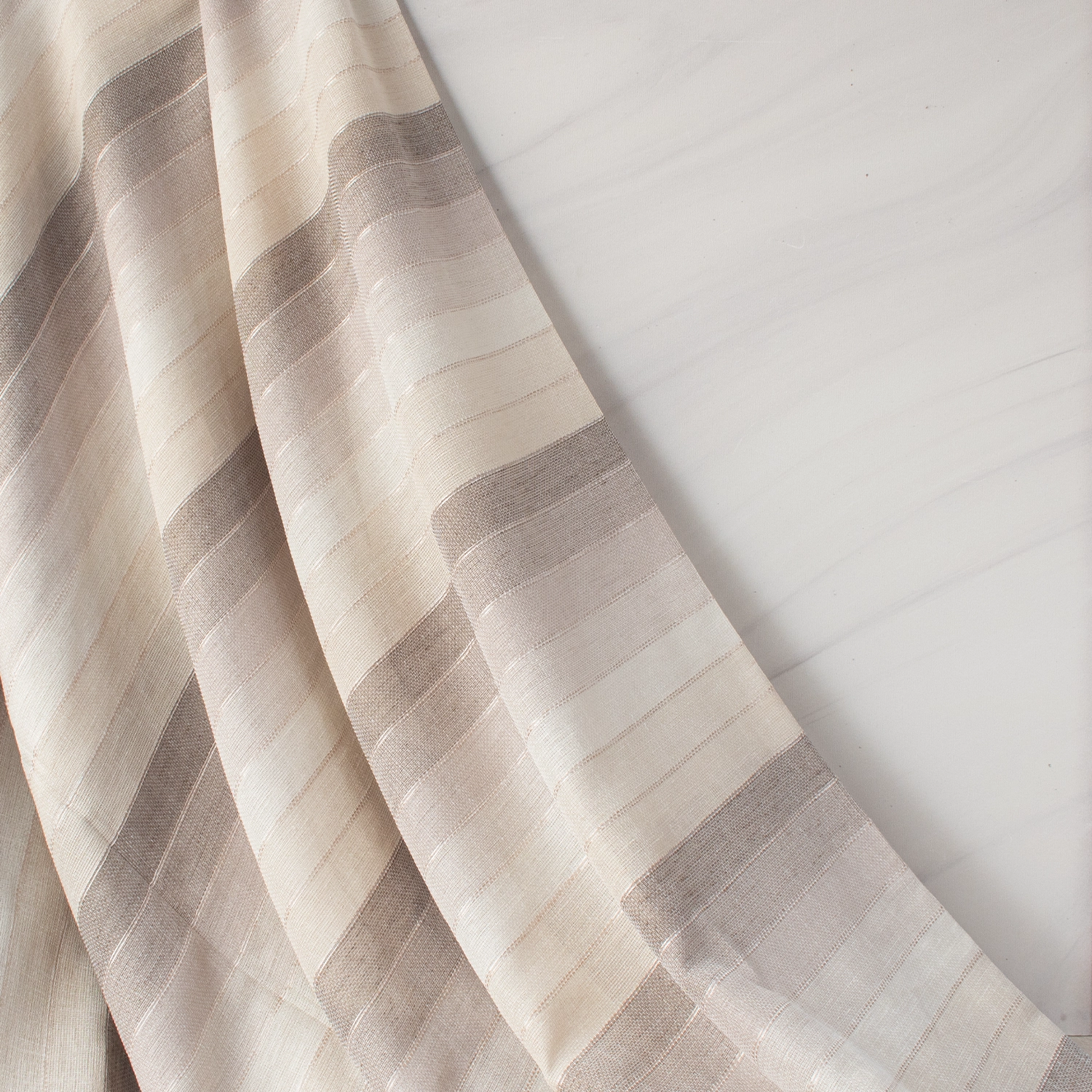 پارچه پرده حریر راه‌راه ترک/ خریداز سناتکس