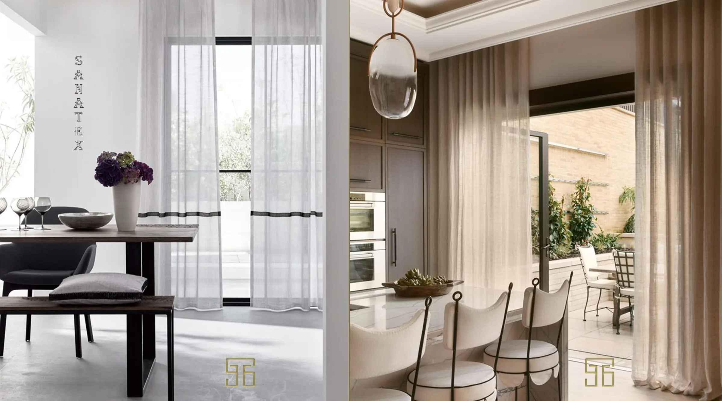 استفاده پارچه پرده ای حریر در دکوراسیون منزل