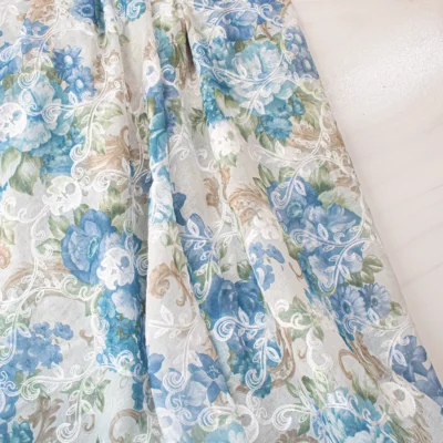 پارچه پرده‌ای گلدوزی رزانا-خرید از سناتکس - کیفیت و قیمت مناسب