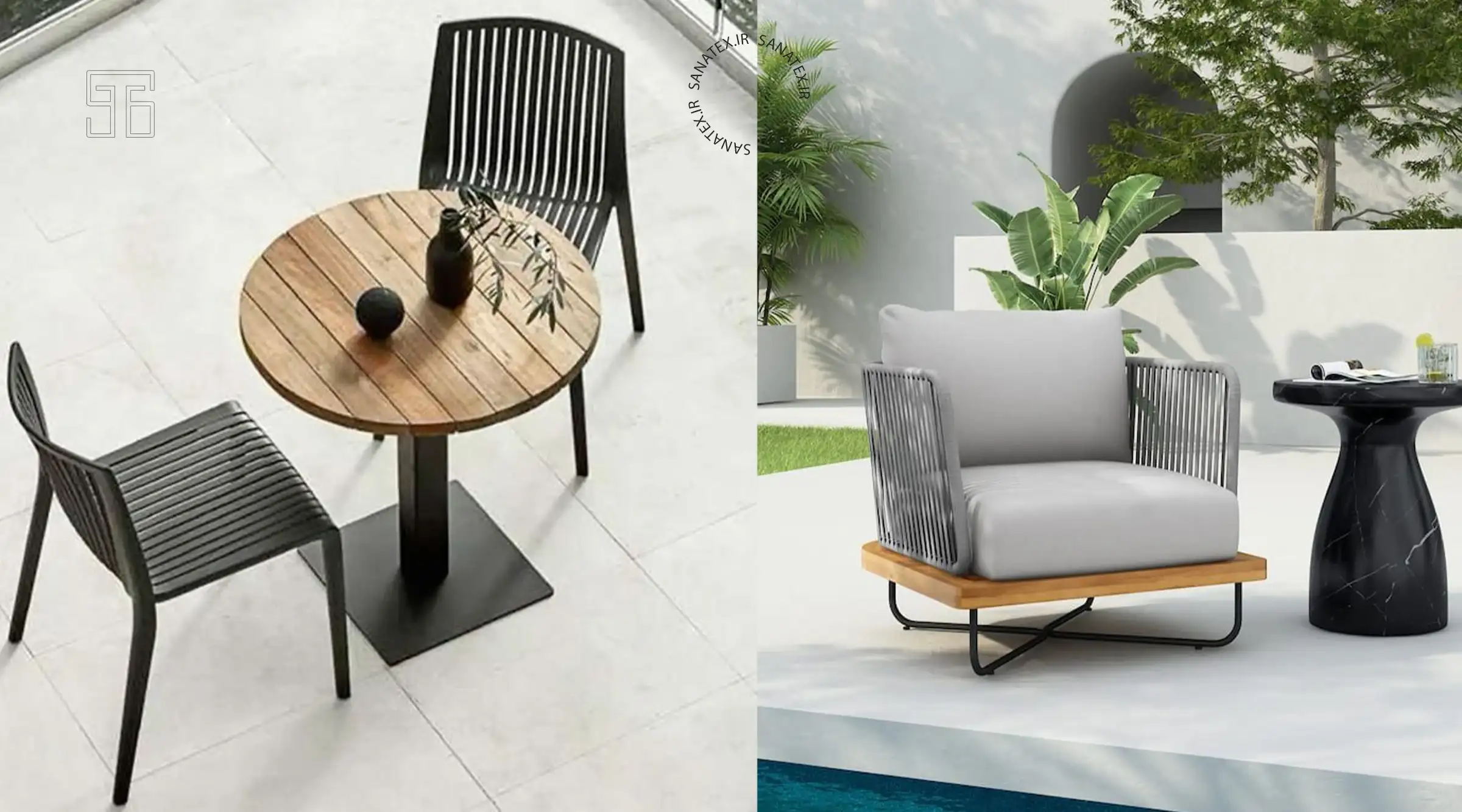 صندلی فلزی فضای باط - انتخاب مبلمان فضای باز - انتخاب صندلی فضای باز