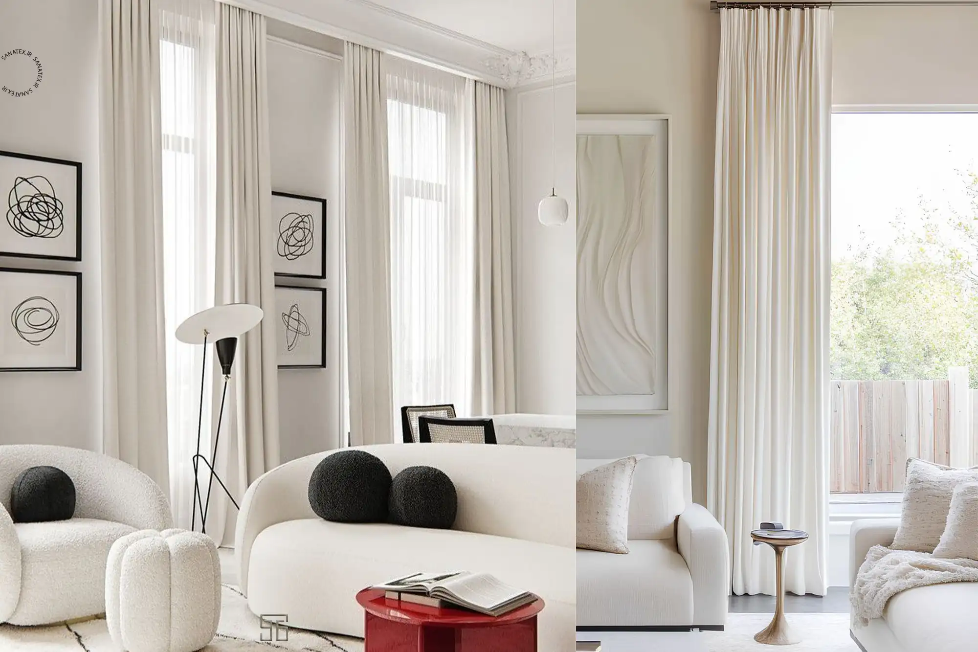 پرده سفید ضخیم - راهنمای پرده سفید ضخیم