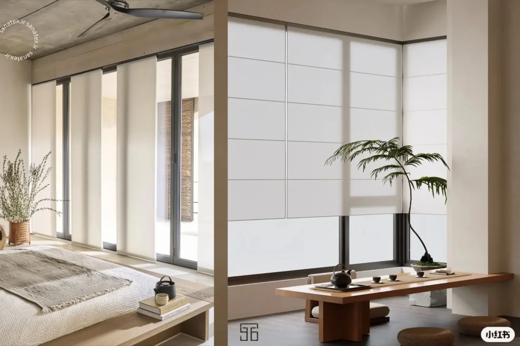 مقایسه پرده شید و پرده‌های هوشمند ژاپنی