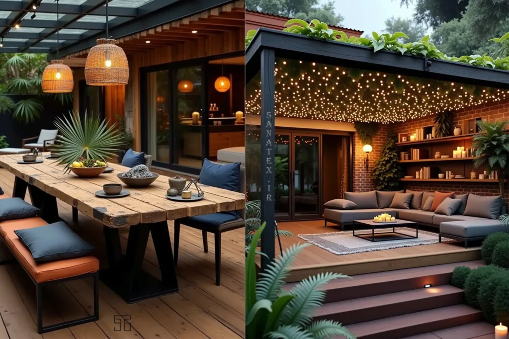 ایده‌های چیدمان مبلمان فضای باز - راهنمای چیدمان مبلمان فضای باز