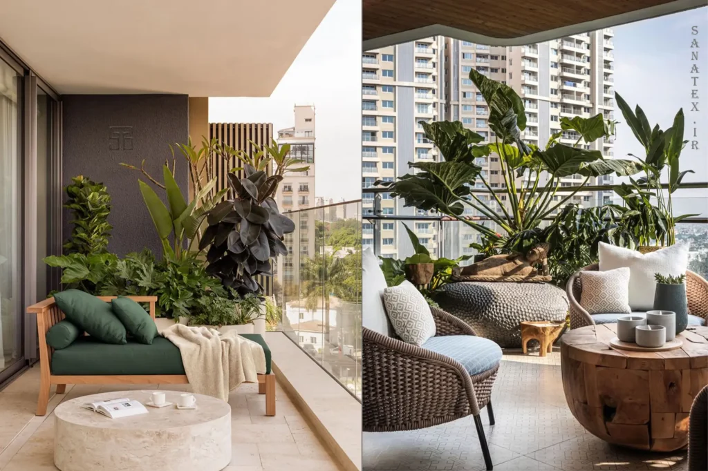 راهنمای ست کردن مبلمان فضای باز با گیاهان و گل‌ها - ست کردن مبلمان فضای باز با گیاهان و گل‌ها