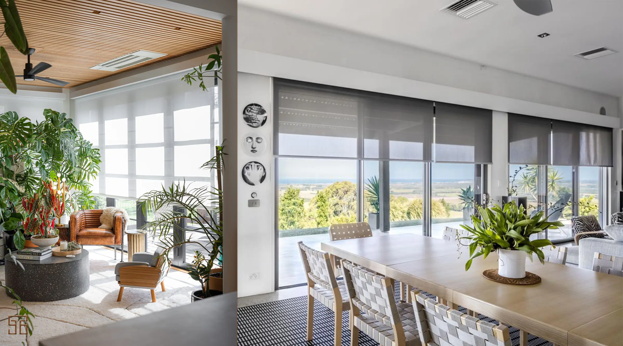 ترکیب ساحلی پرده شید مینیمال - ترکیب سبک ساحلی پرده شید مینیمال 