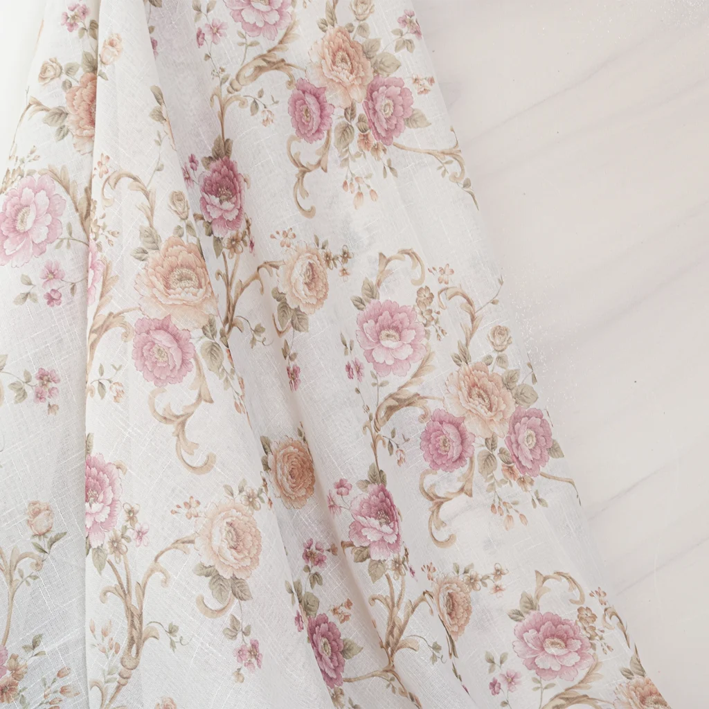 پارچه پرده ای گلدار- خرید از سناتکس - بهترین قیمت