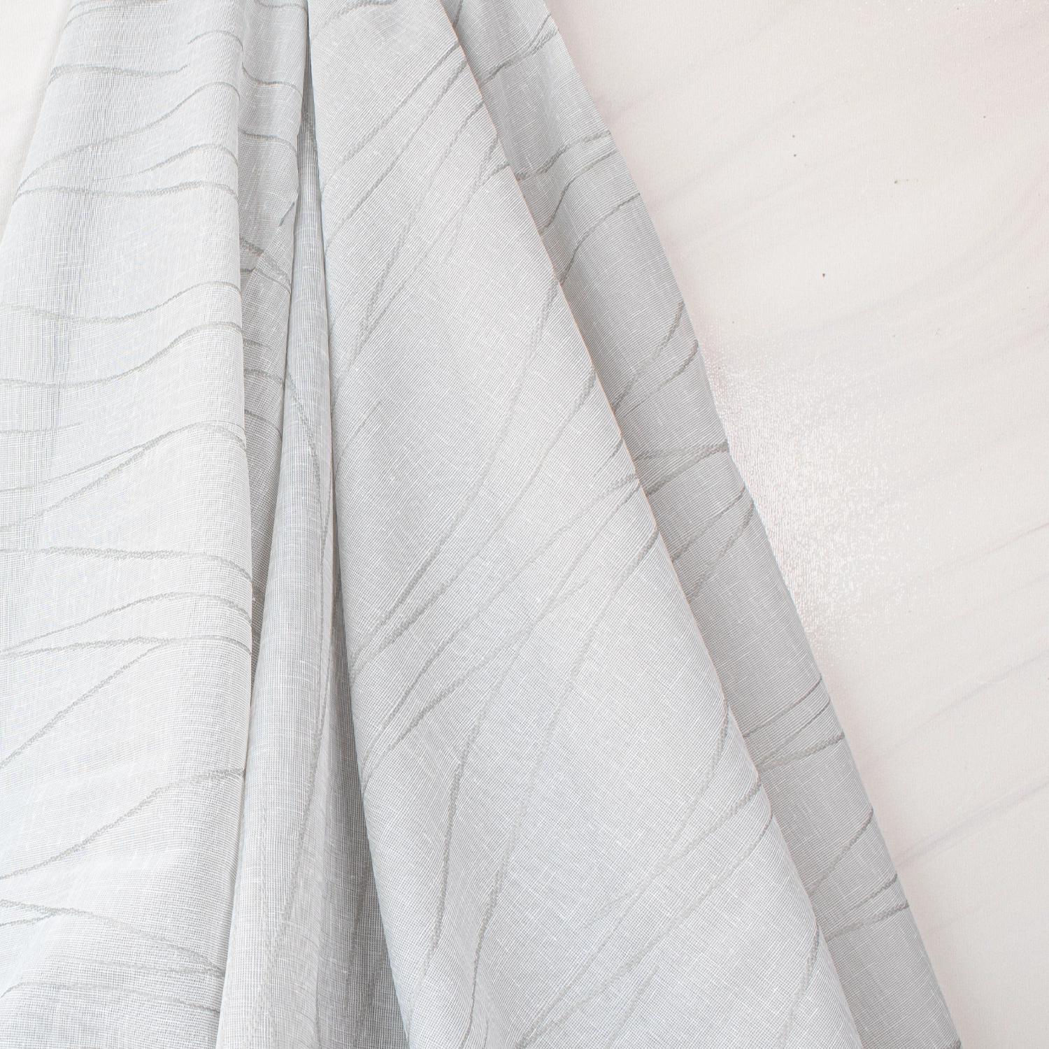 پارچه پرده کتان طرح موجی-خرید از سناتکس- محصول ترکیه