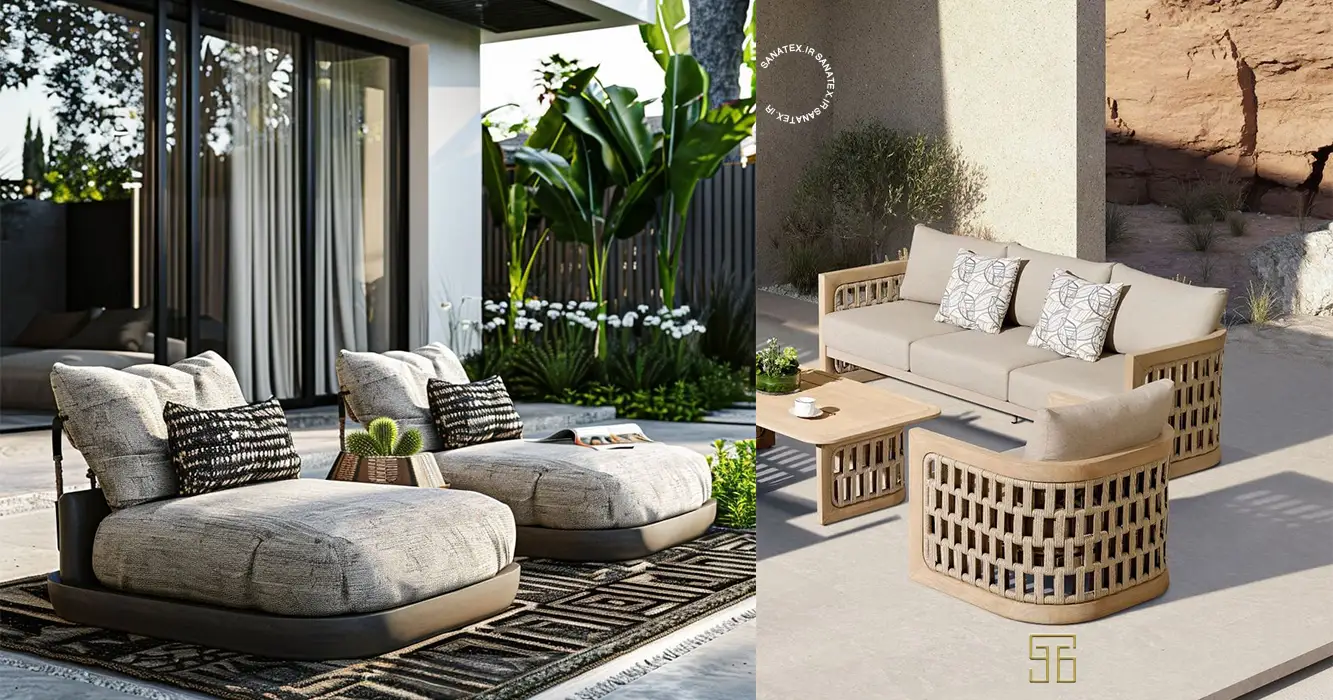 مبلمان کلاسیک فضای باز - مبلمان کلاسیک لوکس فضای باز