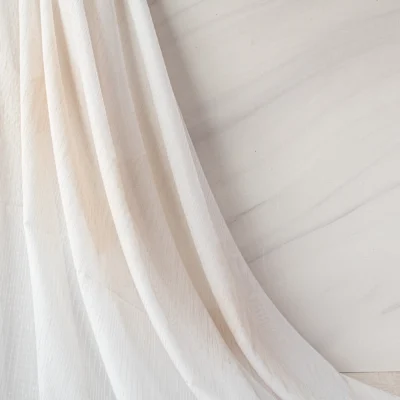 پارچه حریر کتان طرح‌دار ترک با پایین سرب‌دوزی و طرح کلاسیک- خرید از سناتکس