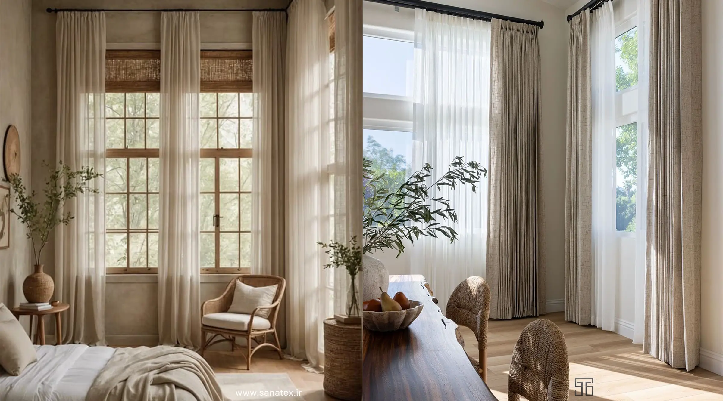 پارچه پرده در دکوراسیون داخلی - انتخاب بهترین پارچه پرده