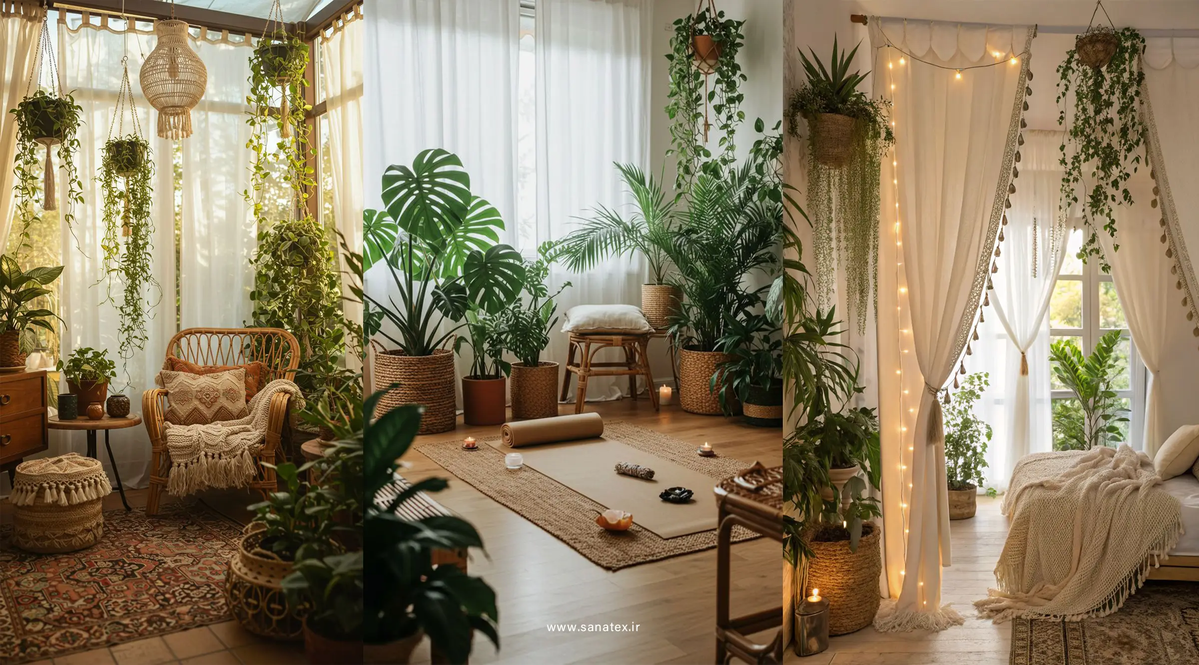 پارچه پرده و گلهای آپارتمانی - پارچه پرده مناسب گلهای آپارتمانی