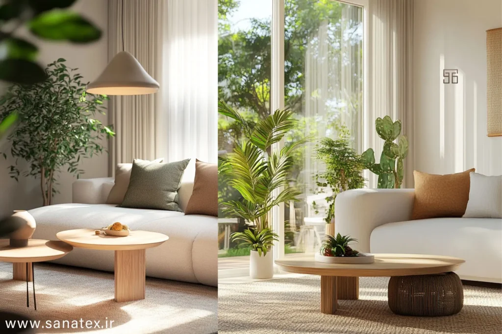 پارچه پرده و گل‌های آپارتمانی - پارچه پرده مناسب گل‌های آپارتمانی