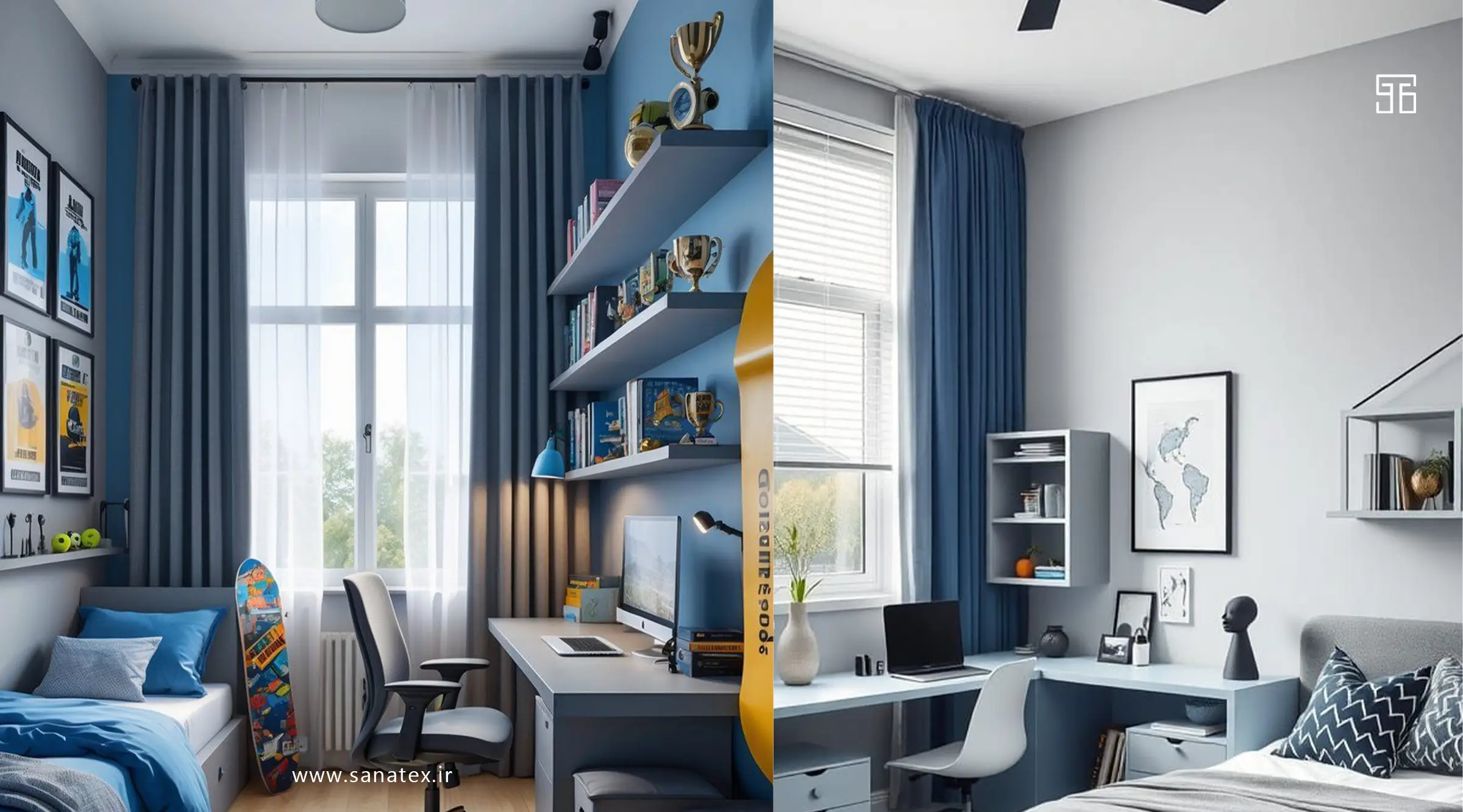 پرده اتاق پسرانه - انتخاب پرده اتاق پسرانه