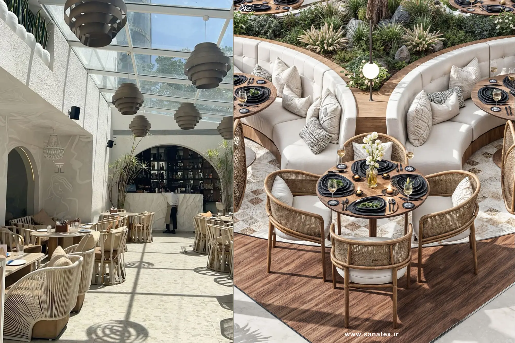 طراحی فضای باز کافه و رستوران