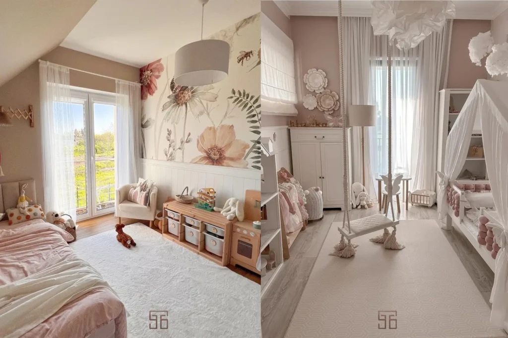 مدل‌ها و سبک‌های پرده اتاق خواب دخترانه