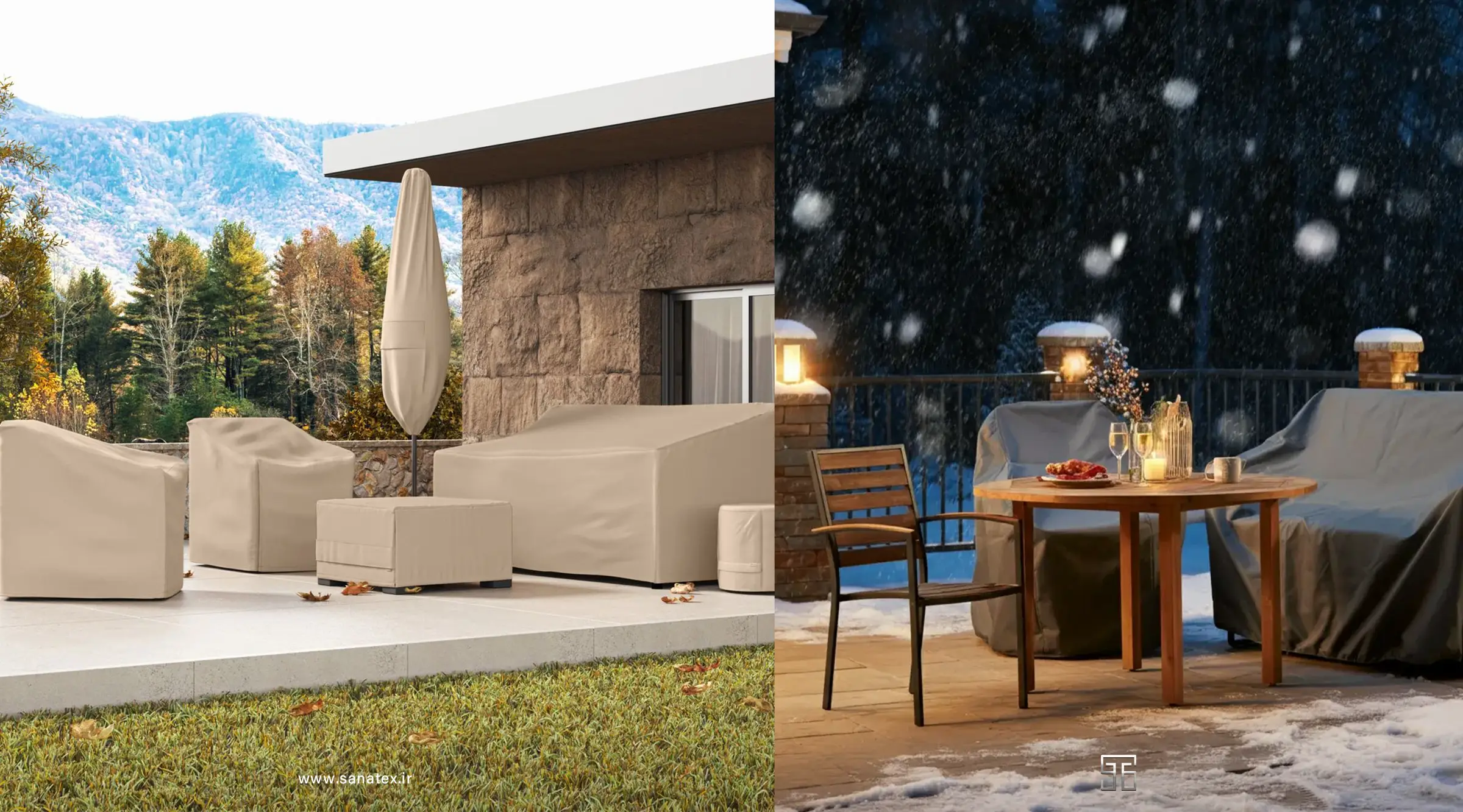 نگهداری مبلمان فضای باز در زمستان