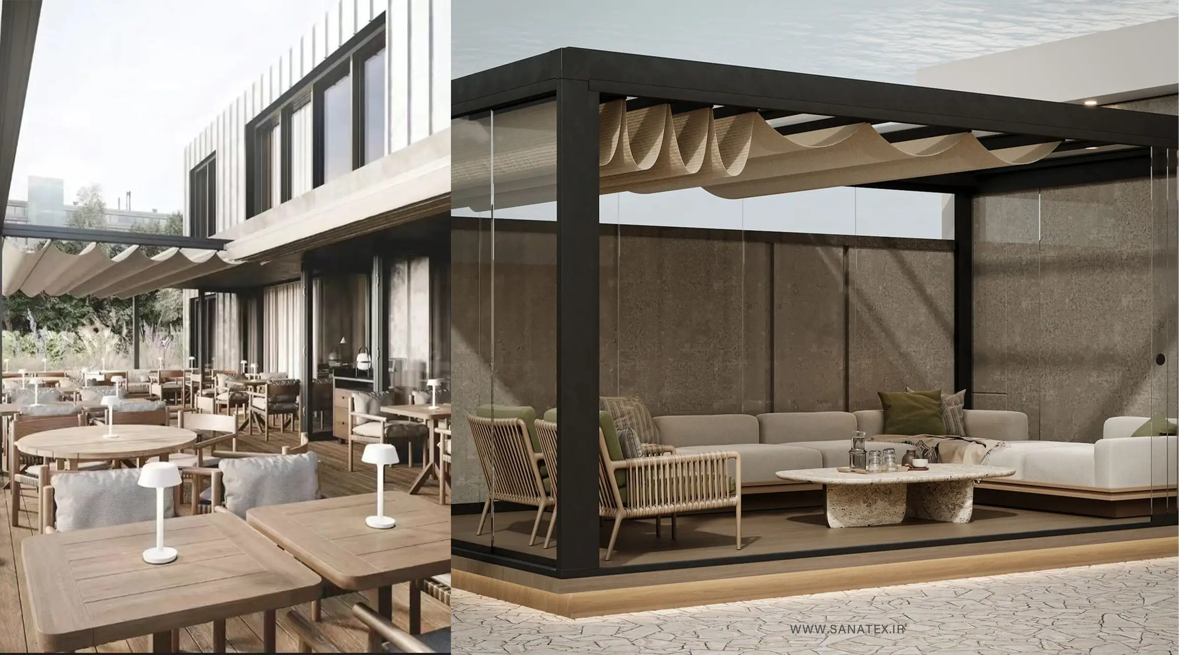 سایه بان ثابت فضای باز