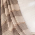 پرده تور راه‌راه ترک با نخ ابریشمی- خرید از سناتکس