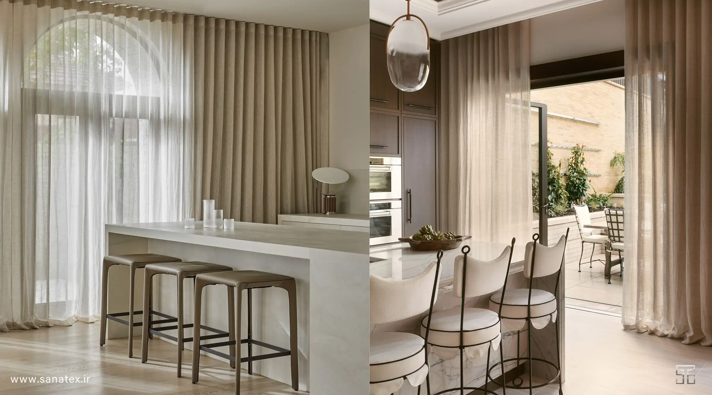 نقش پارچه پرده