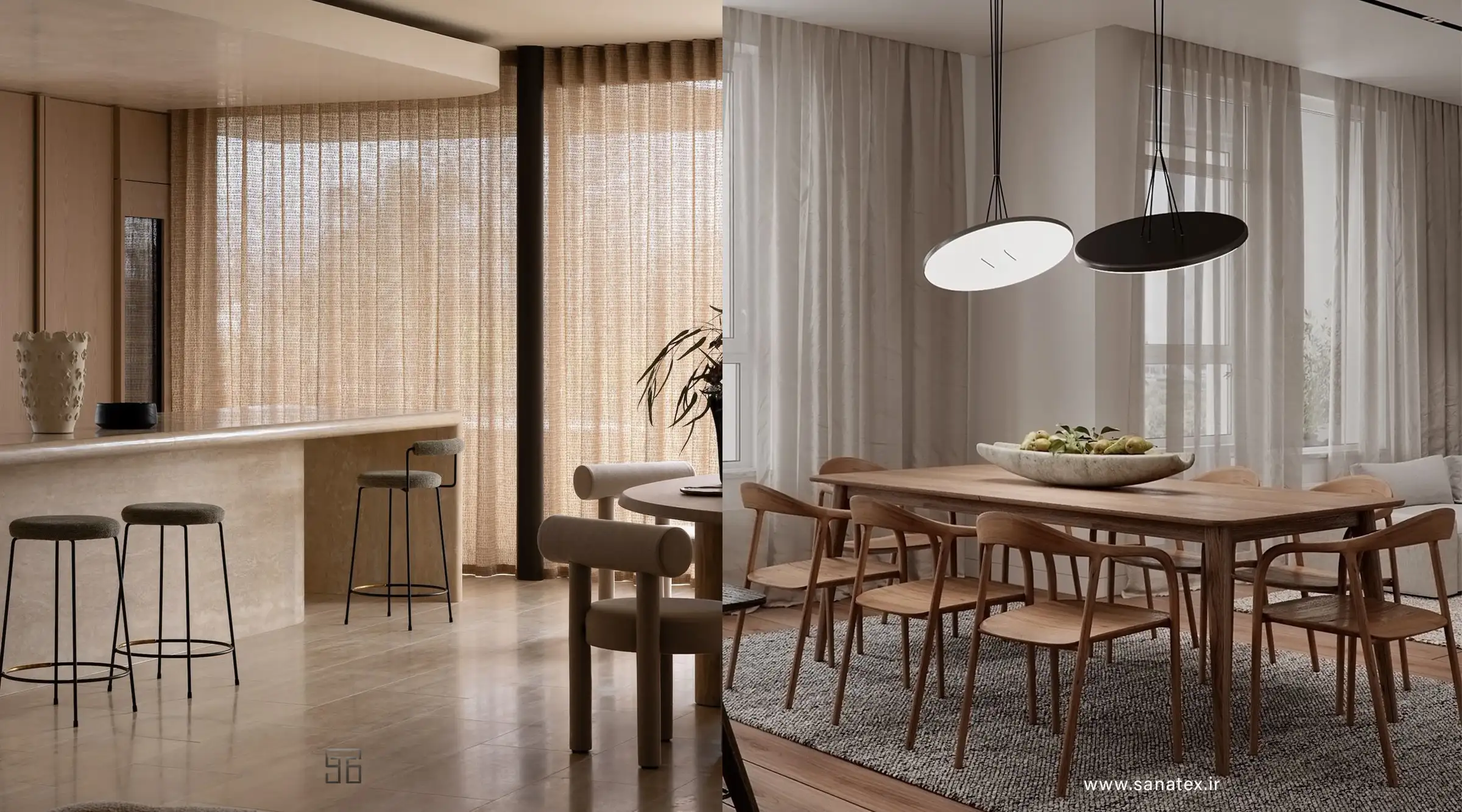 پارچه پرده تور - پارچه پرده محبوب