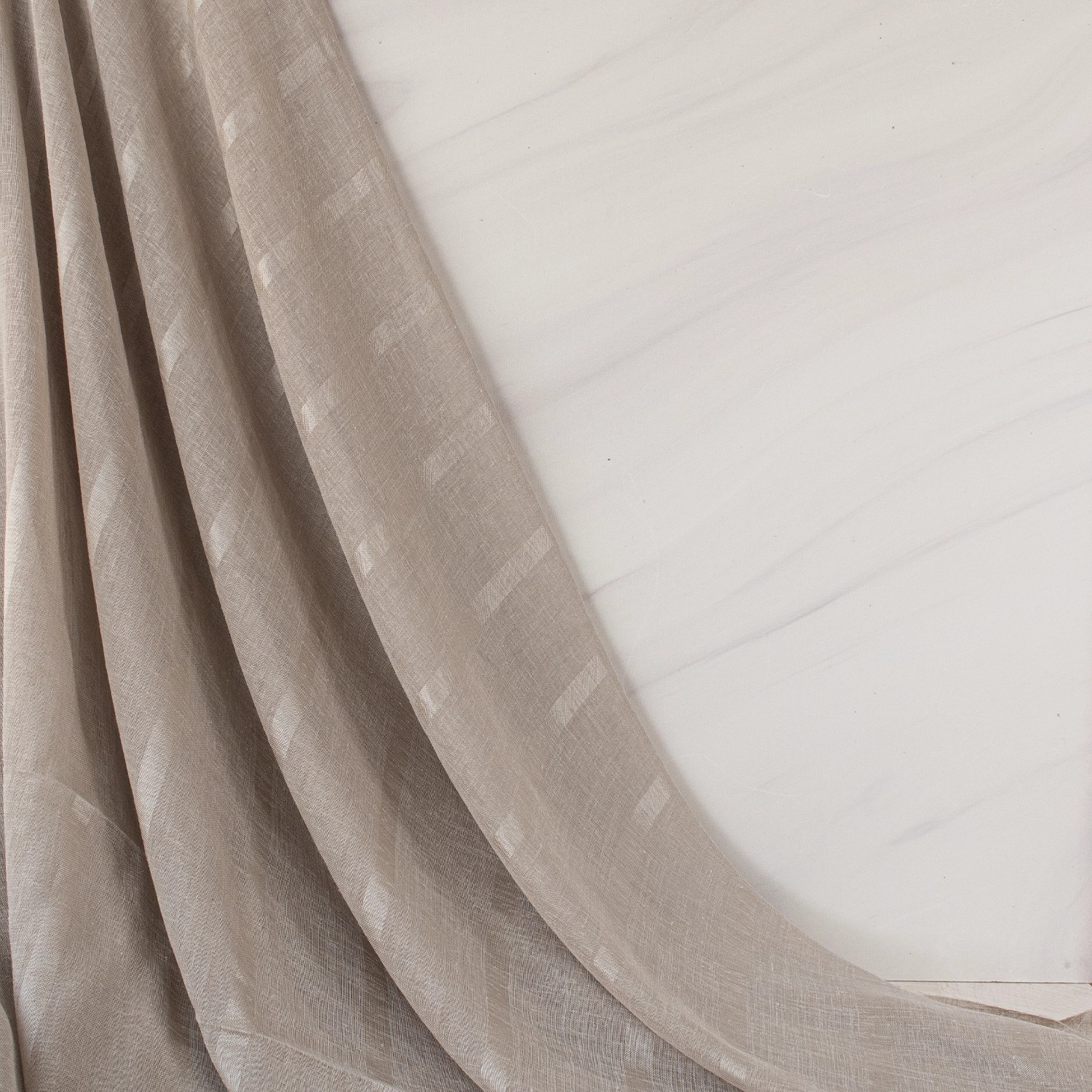 پارچه پرده‌ای حریر کتان راه‌دار ترک- خرید سناتکس